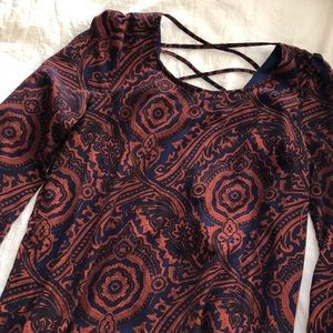 Paisley mini dress